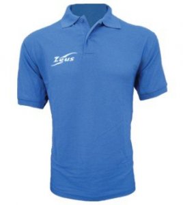 Zeus Polo basic-királykék-rövid-ujjú-galléros-póló