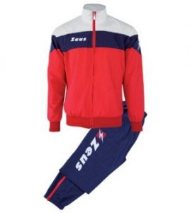 Zeus lybra-kék-piros-fehér-utazó-gála-melegítő-szett