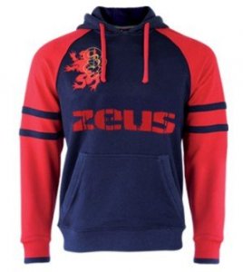 Zeus_Toro-kék-piros-kapucnis-pamut-pulóver